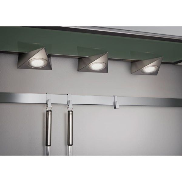 Luz bajo mueble LED ECCO 3 focos incl.3x3W LED 200Lm | LeonLeds