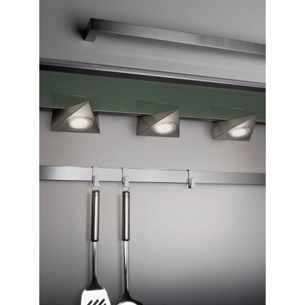 Luz bajo mueble LED ECCO 3 focos incl.3x3W LED 200Lm | LeonLeds