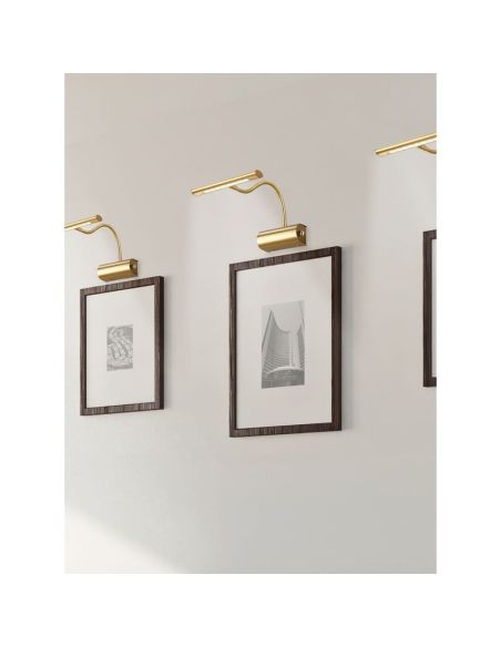 Aplique pared LED CURTIS luz acento cuadros incl.1x4W IP20 | LeonLeds