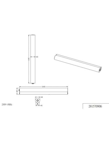 Luz LED para banheiro BAG incl.1x3.1W...