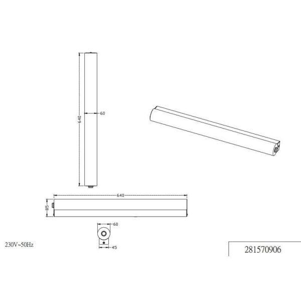 Luz LED para banheiro BAG incl.1x3.1W...