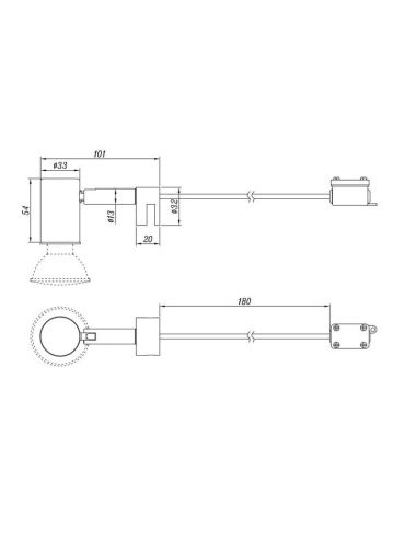 Aplique de baño LORENZO Acabado mate IP44 | LeonLeds