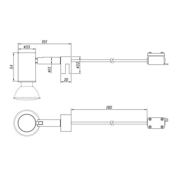 Aplique de baño LORENZO Acabado mate IP44 | LeonLeds
