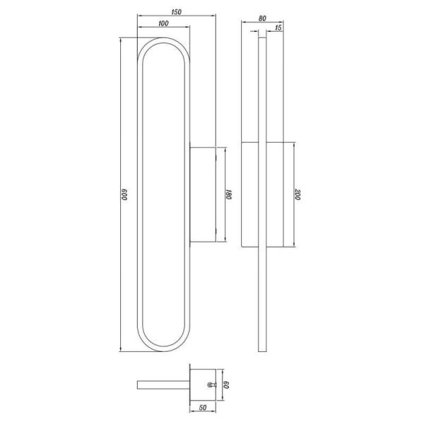Aplique para baño LED GIANNI incl.1x22W LED 2700Lm IP44 | LeonLeds