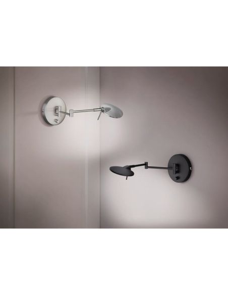 KAZAN Applique LED variateur intégré avec 1x8W IP20 | LéonLeds