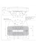 Dimensiones Piloto Lateral LED con Intermitente y Catadioptrico y Soprte ADR 12V-24V SM1 5 IA  Was | LeonLeds