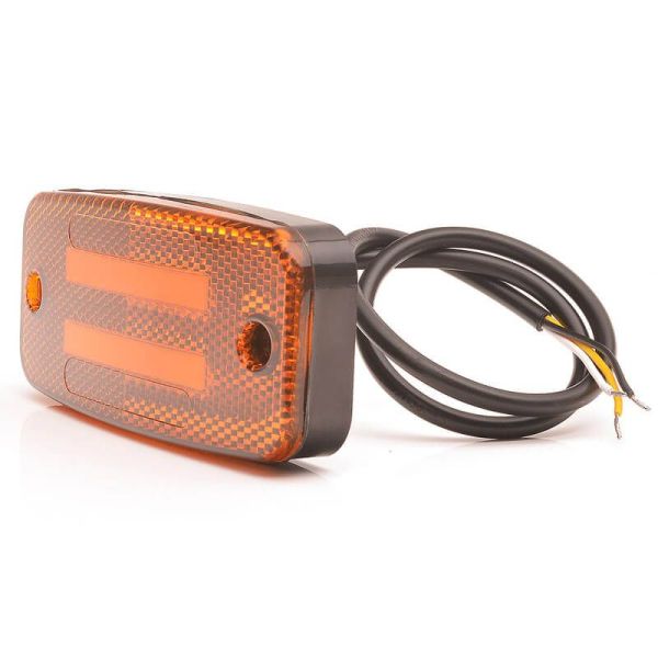 Jauge latérale LED avec 2 lignes néon avec clignotant et réflecteur et support ADR 12V-24V SM1 5 IA 1137 ADR | LéonLeds