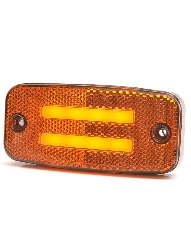 Galibo Lateral LED con 2 Lineas Neon con Intermitente y Catadióptrico y Soprte ADR 12V-24V SM1 5 IA 1137 ADR | LeonLeds