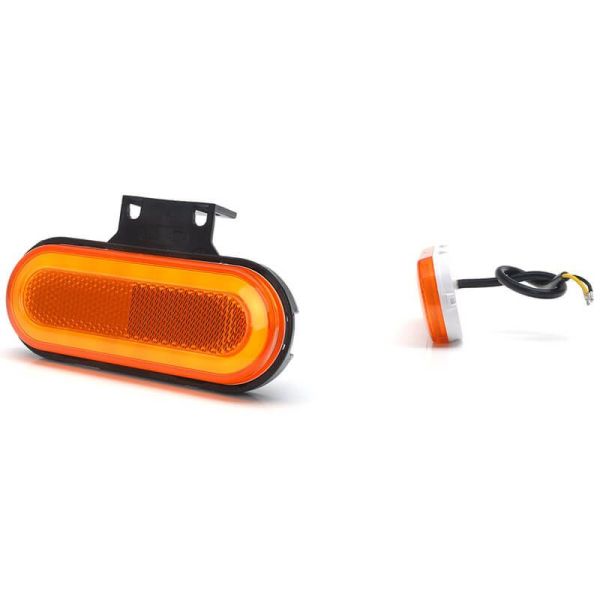 Jauge latérale LED avec clignotant néon et rétroréflecteur avec support 12V-24V SM1 5 IA ADR 1420 | LéonLeds