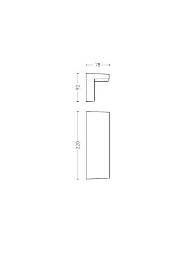 Aplique LED exterior BUSTAN 3.8W 4000K Ultra Eficiente IP44 | LeonLeds