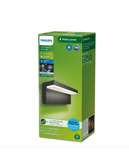 Applique murale d'extérieur LED BUSTAN 3,8W 4000K Ultra Efficace IP44 | LéonLeds