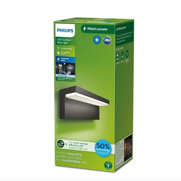 Aplique LED exterior BUSTAN 3.8W 4000K Ultra Eficiente IP44 | LeonLeds