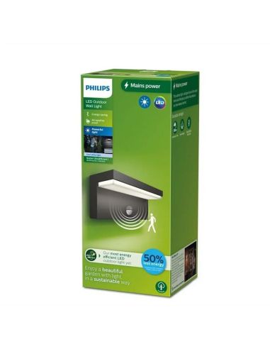 Aplique LED exterior BUSTAN 3.8W 4000K sensor movimiento IP44 | LeonLeds