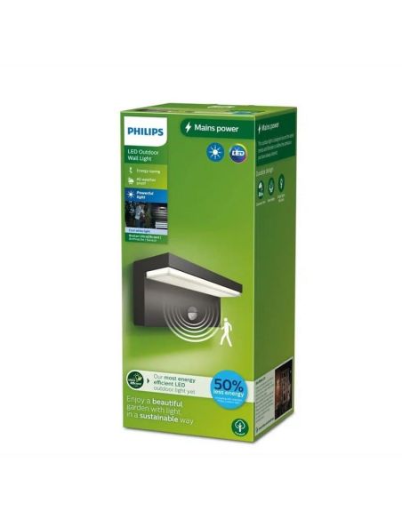 Aplique LED exterior BUSTAN 3.8W 4000K sensor movimiento IP44 | LeonLeds