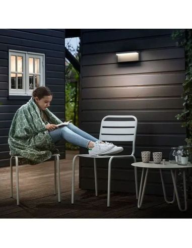 Aplique LED exterior BUSTAN 3.8W 4000K sensor movimiento IP44 | LeonLeds