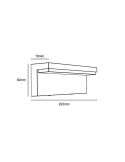 Aplique LED exterior BUSTAN 3.8W 2700K Ultra Eficiente IP44 | LeonLeds