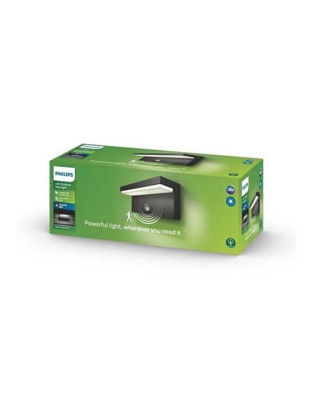 Aplique LED exterior BUSTAN 3.8W sensor movimiento 2700K IP44 | LeonLeds