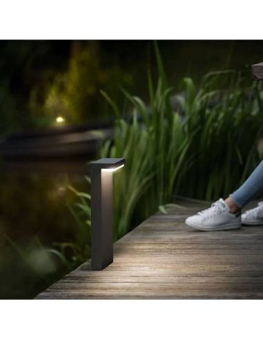 Balise LED BUSTAN 3,8W Chaude 2700K IP44 Ultra Efficace | LéonLeds