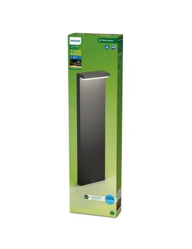 Poste LED exterior BUSTAN 3.8W Luz Cálida 2700K 77cm IP44 Ultra Eficiente