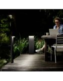 Poste LED exterior BUSTAN 3.8W Luz Cálida 2700K 77cm IP44 Ultra Eficiente