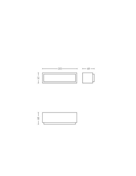 Aplique LED ultra eficiente STRATOSPHERE 3.8W 4000K IP44 | LeonLeds