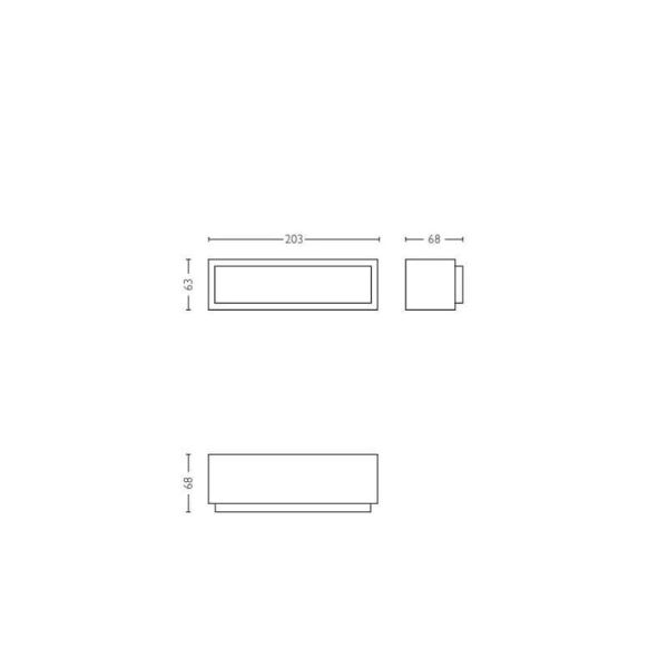 STRATOSPHERE Applique murale LED ultra efficace 3,8 W 4000 K IP44 | LéonLeds