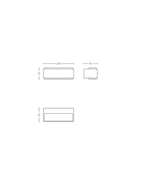 Arandela LED para exterior STRATOSPHERE 3.8W 2700K Ultra Efficient | LeonLeds