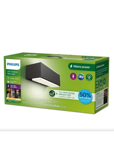 Applique murale LED d'extérieur STRATOSPHERE 3,8W 2700K Ultra Efficace | LéonLeds