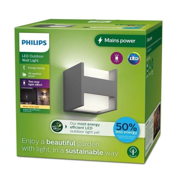 Aplique LED exterior ARBOUR 3.8W 2700K Ultra Eficiente | LeonLeds