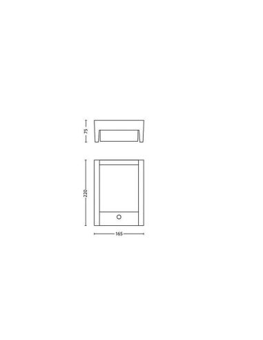 Aplique LED exterior ARBOUR sensor movimiento 3.8W | LeonLeds