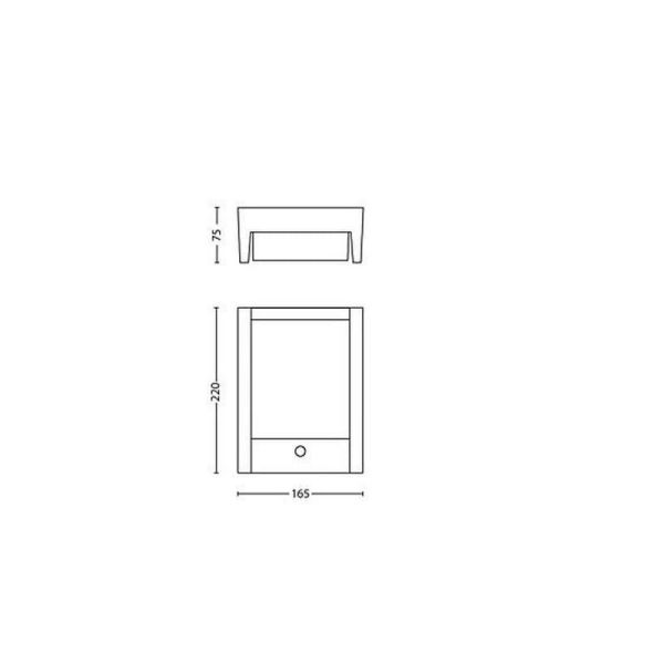 Aplique LED exterior ARBOUR sensor movimiento 3.8W | LeonLeds
