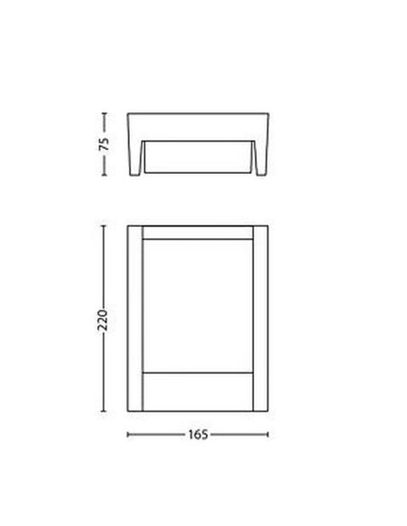 Aplique LED exterior ARBOUR 3.8W IP44 Ultra Eficiente | LeonLeds