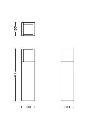Baliza LED para exterior ARBOUR 40cm...