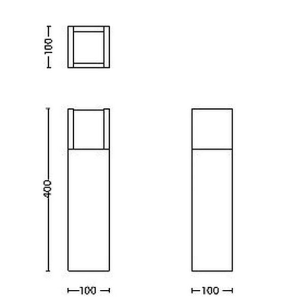 Balise d'extérieur LED ARBOR 40cm...