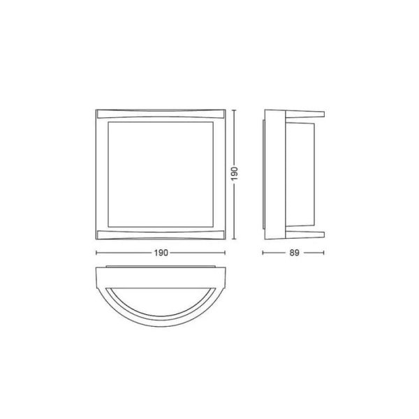 Aplique LED exterior SAMONDRA 3.8W Ultra Eficiente | LeonLeds