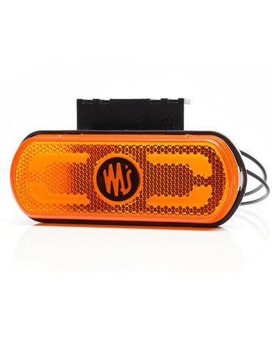 Jauge latérale LED avec clignotants et rétroréflecteur et feu de contour inférieur avec support 12V-24V SM1 IA 02 W240 | LéonLed