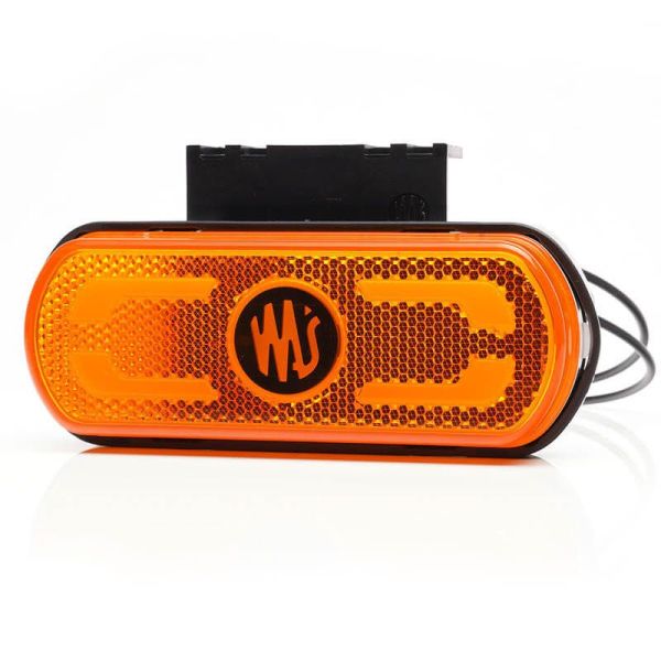 Medidor Lateral LED Was com pisca e retrorefletor e luz de contorno inferior com suporte 12V-24V SM1 IA 02 W240 | LeonLeds