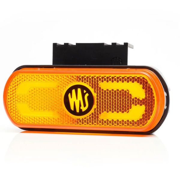 Medidor Lateral LED Was com pisca e retrorefletor e luz de contorno inferior com suporte 12V-24V SM1 IA 02 W240 | LeonLeds