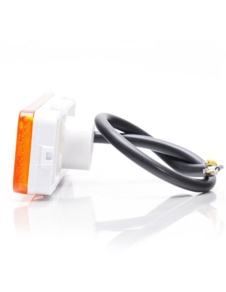 Galibo Lateral LED rectangular con intermitente y Catadióptrico con Soporte 12V-24V SM1 IA 5 W254 | LeonLeds