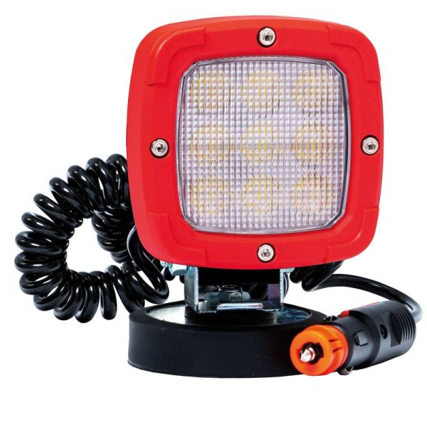 Phare de travail LED puissant avec base magnétique et 7,8 mètres de câble spiralé 4100Lm FT-360 MAG M78 Work Optics