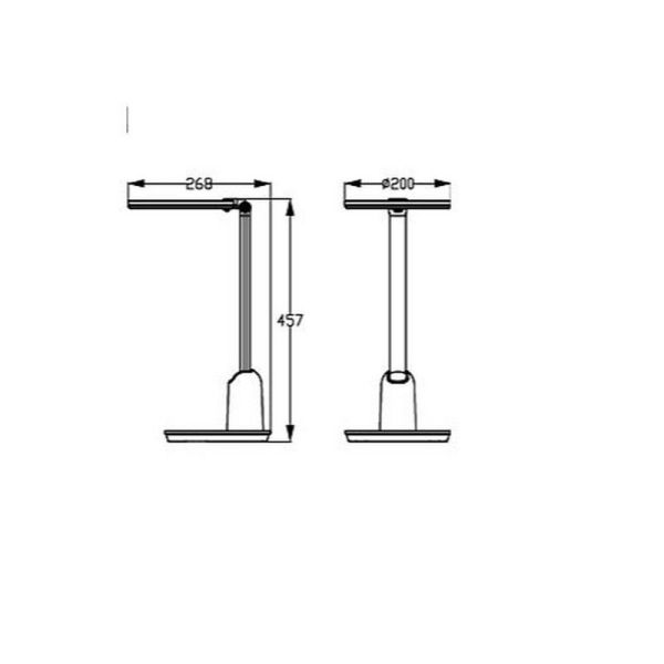 Lampe de table flexible LED EINSTEIN 15W EyeComfort IP20 | LéonLeds