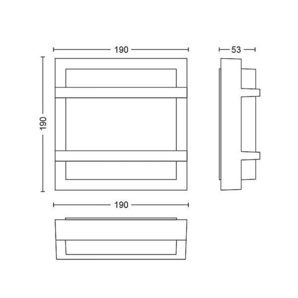 Aplique LED PETRONIA 3.8W 2700K IP44 Ultra Eficiente | LeonLeds