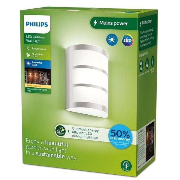 Aplique LED exterior PYTHON 3.8W 2700K Ultra Eficiente | LeonLeds