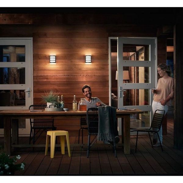 Applique murale LED d'extérieur PYTHON 3,8W 2700K Ultra Efficace | LéonLeds