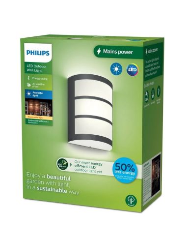 Aplique LED exterior PYTHON 3.8W 2700K Ultra Eficiente | LeonLeds