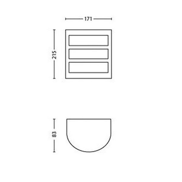 Applique murale LED d'extérieur PYTHON 3,8W 2700K Ultra Efficace | LéonLeds