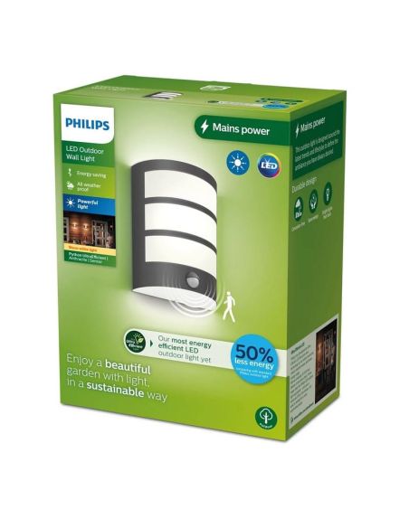 Aplique LED exterior PYTHON sensor movimiento Ultra Eficiente | LeonLeds