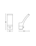 Aplique para exterior LED SPLAY 3.8W 2700K Ultra Eficiente | LeonLeds