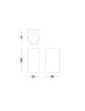 Aplique LED exterior NIGHTINGALE bidireccional, no incluida IP44 | LeonLeds