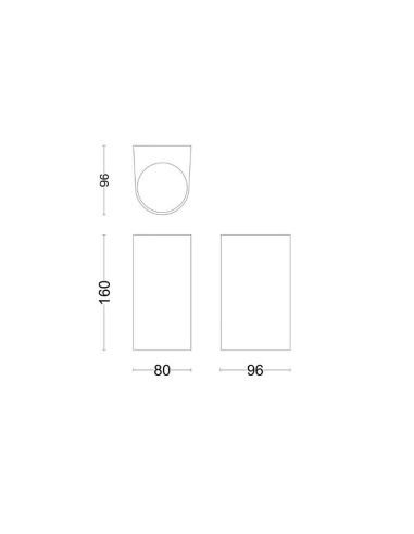 Aplique LED exterior NIGHTINGALE bidireccional, no incluida IP44 | LeonLeds